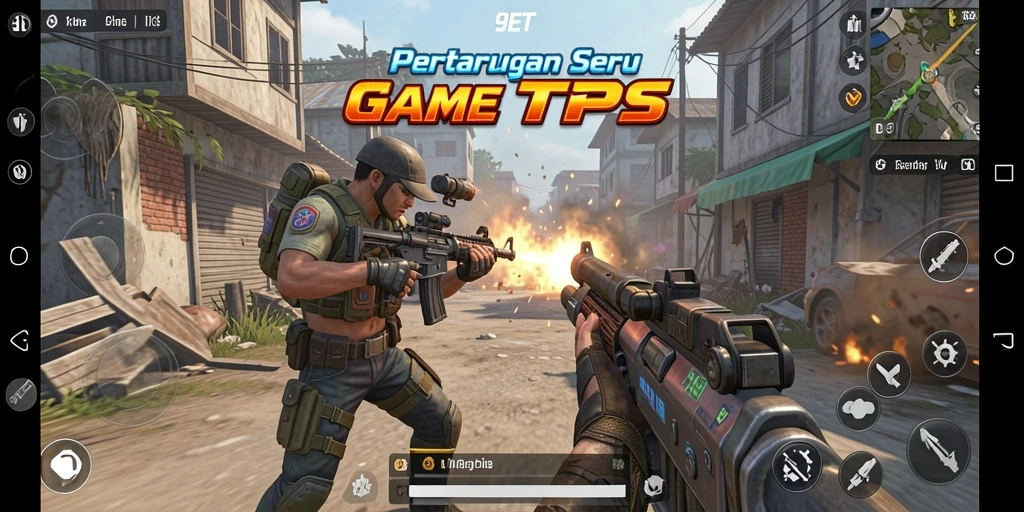 Screenshot menampilkan aksi seru dalam pertempuran di 9ET.