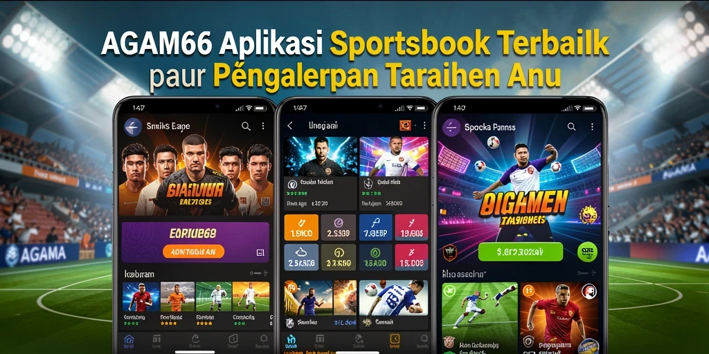Tampilan antarmuka AGAM66 dengan berbagai opsi taruhan olahraga.