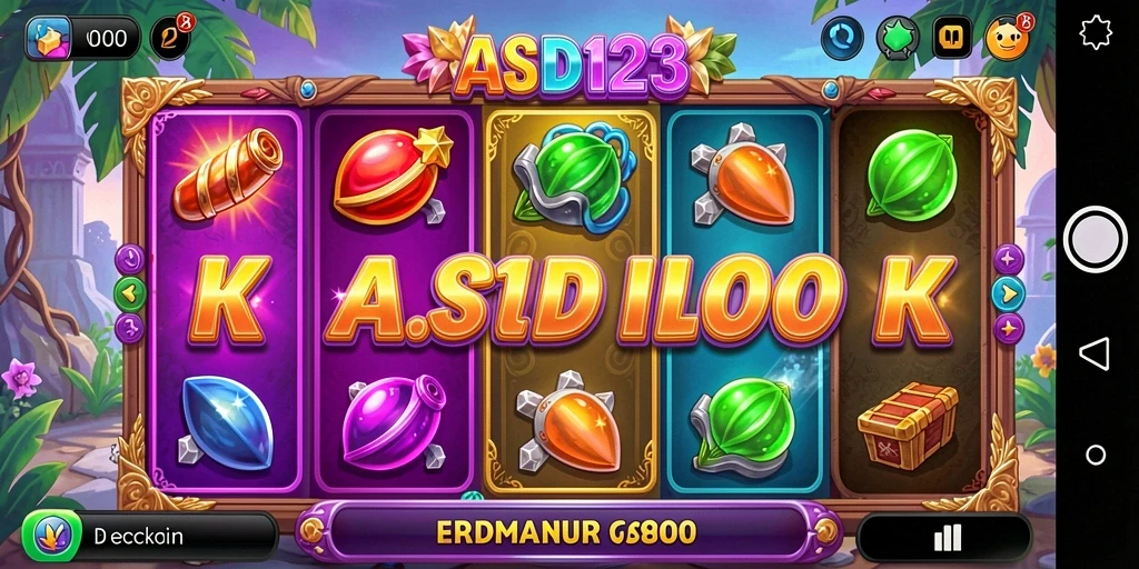 Screenshot gameplay utama ASD123 menampilkan pengalaman slot yang seru dan menarik.