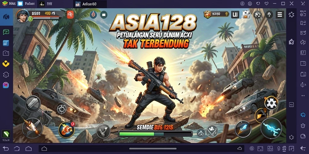 Gameplay mendebarkan ASIA128 dengan aksi intens dan karakter unik.