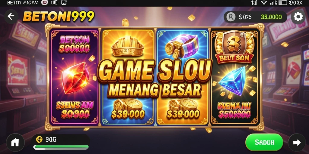 Tampilan gameplay Slot yang mendebarkan di BETON999.