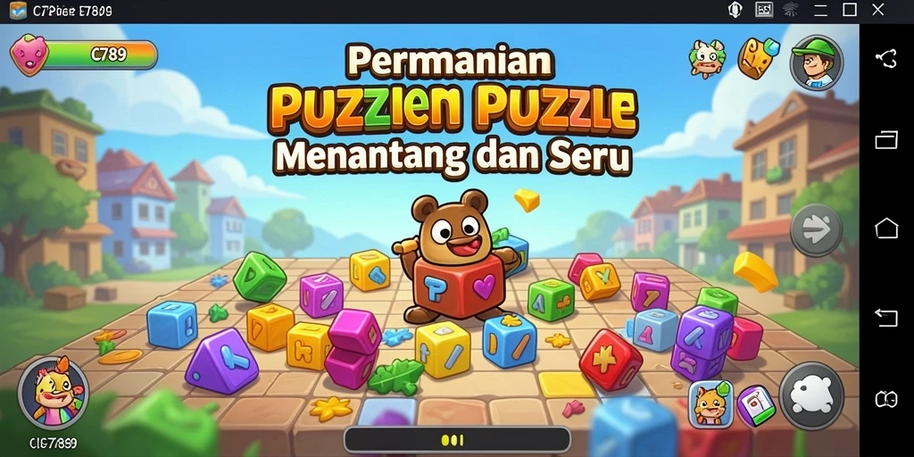 Tampilan gameplay seru dari C789 dengan banyak puzzle yang menantang.