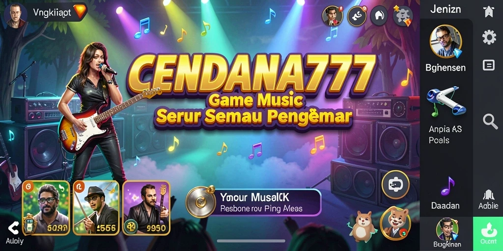 Screenshot gameplay CENDANA777 menampilkan pengalaman bermain musik yang mengasyikkan.
