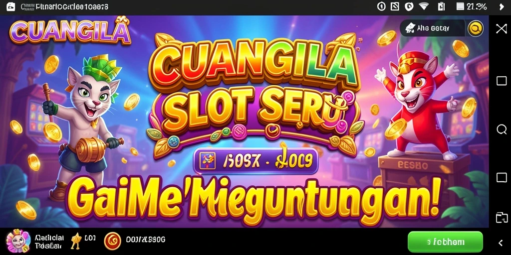 Tangkapan layar utama CUANGILA memperlihatkan gameplay slot yang mendebarkan.
