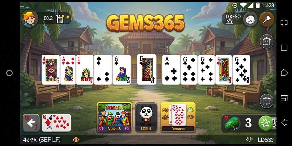 Tampilan gameplay GEMS365 yang seru dan mengasyikkan.