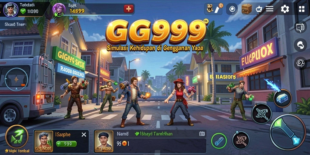 Gameplay GG999 yang menarik dan interaktif dalam dunia simulasi.