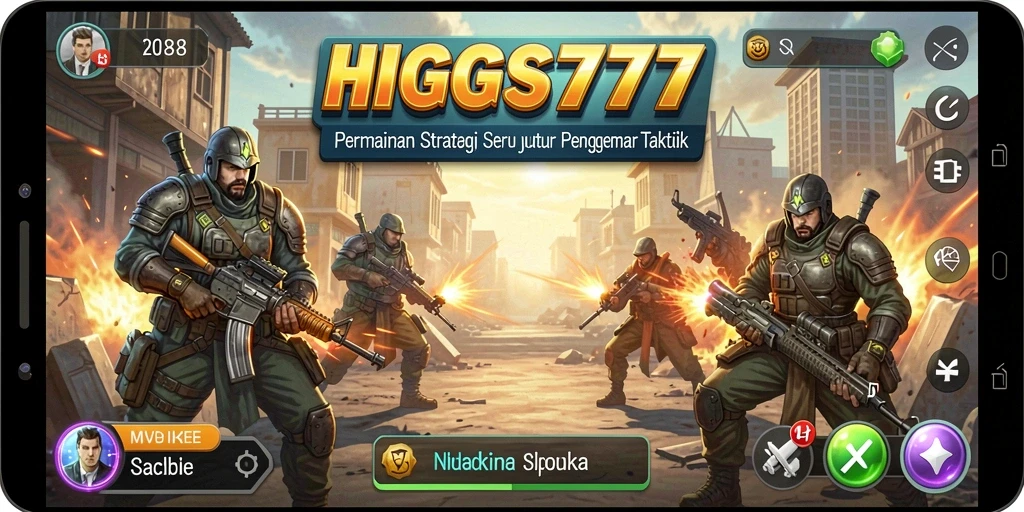 Tampilan gameplay HIGGS777 yang strategis dan mendebarkan.