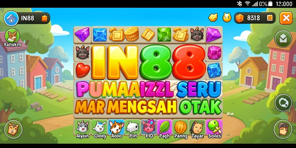 Tangkapan layar gameplay IN88 menampilkan tantangan puzzle yang menarik.