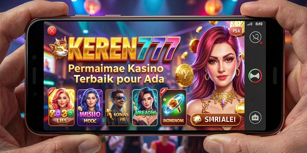 Screenshot permainan KEREN777 dengan gameplay seru di kasino.