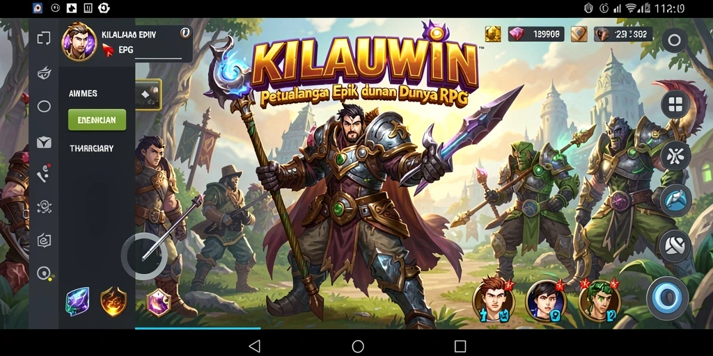 Menampilkan gameplay KILAUWIN yang mendebarkan dan penuh aksi RPG.