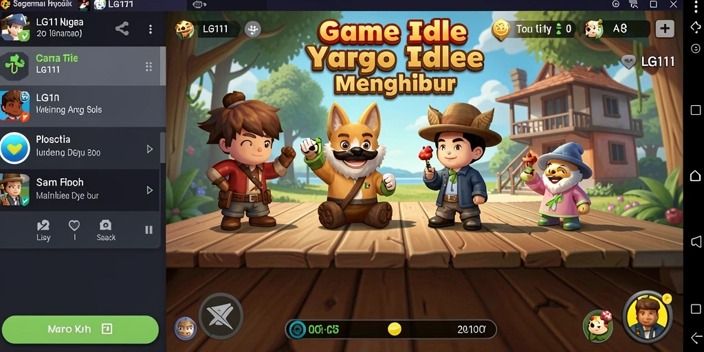 Tampilan menarik dari gameplay LG111 yang santai dan menyenangkan.