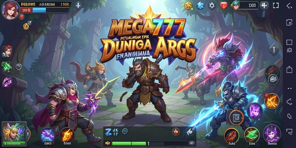 Beraksi dalam pertarungan seru di dunia MEGA777.