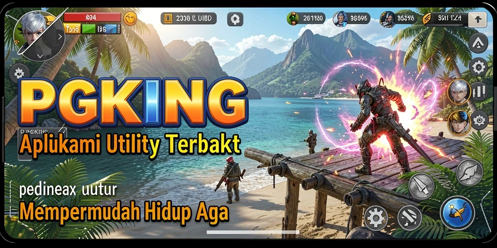 Tampilan antarmuka PGKING yang modern dan intuitif dalam aplikasi Utility.