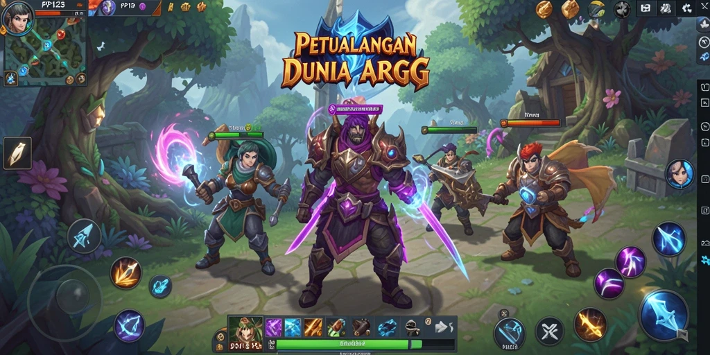 Tampilan gameplay menarik dalam dunia ARPG PP123.