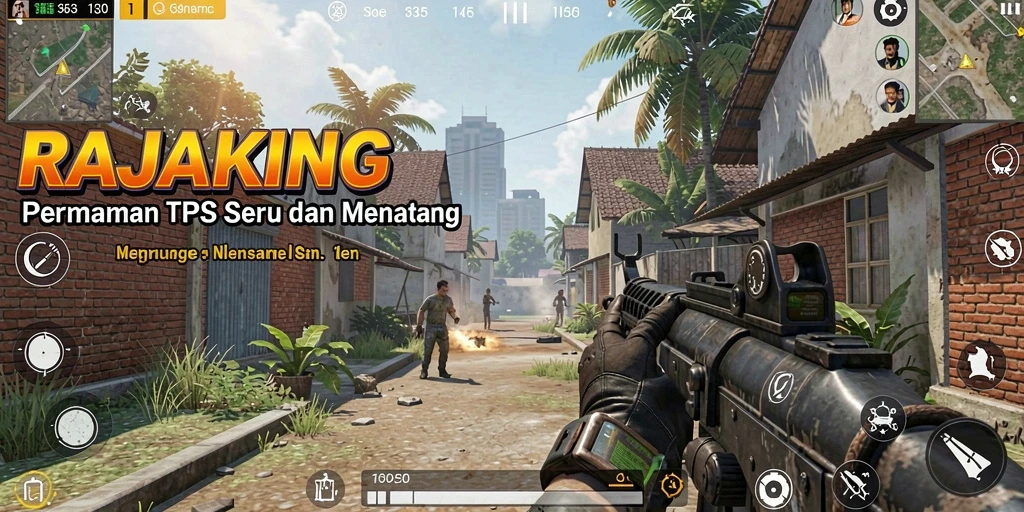 Tampilan gameplay RAJAKING yang menarik dan penuh aksi.