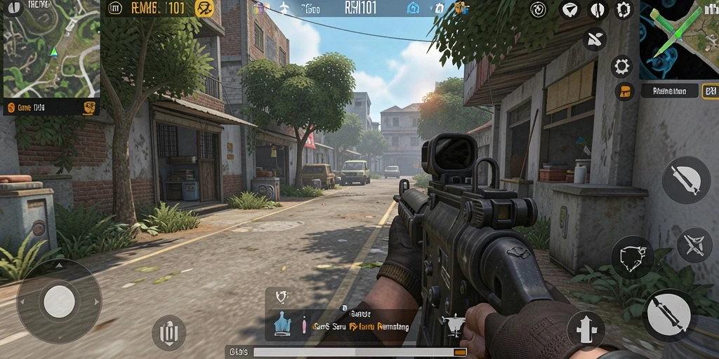 Tampilan gameplay <strong>REMI101</strong> yang menarik dan dinamis.