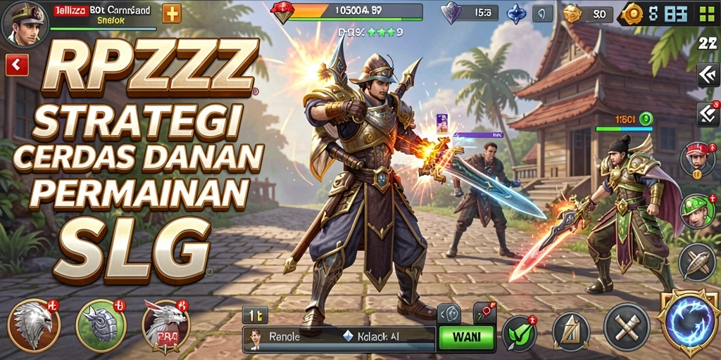 Tampilan gameplay menegangkan dalam RPZZZ dengan strategi yang dalam.