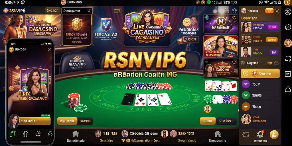 Tampilan gameplay menarik dari RSNVIP6 dengan dealer langsung.