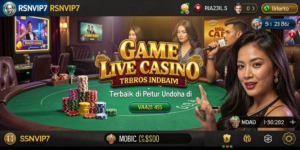 Gameplay Live Casino RSNVIP7 yang mendebarkan dan interaktif.