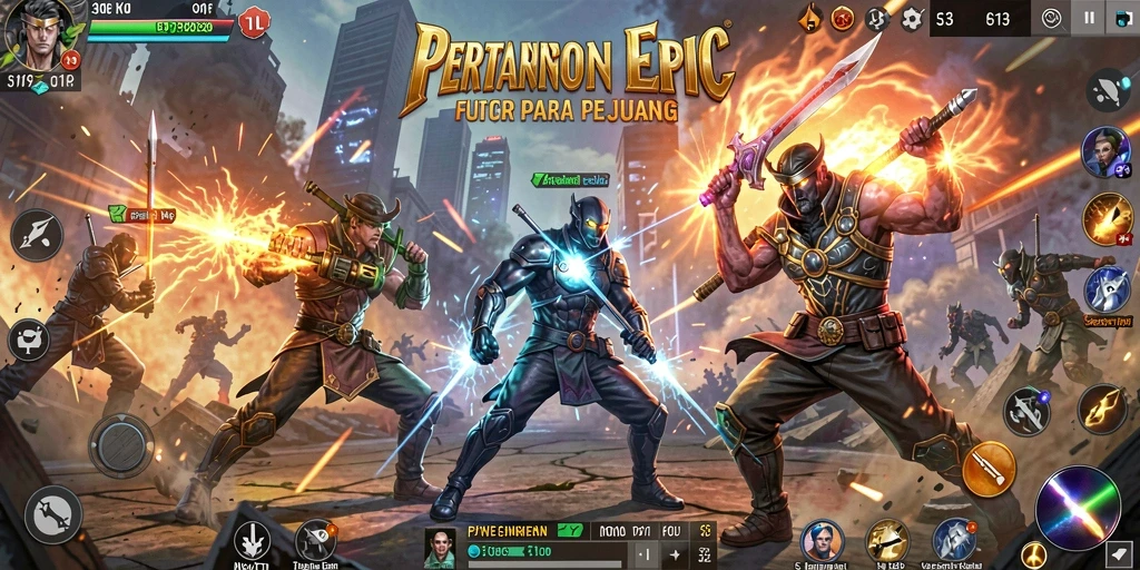 Screenshot menunjukkan duel seru antar karakter dalam S13.