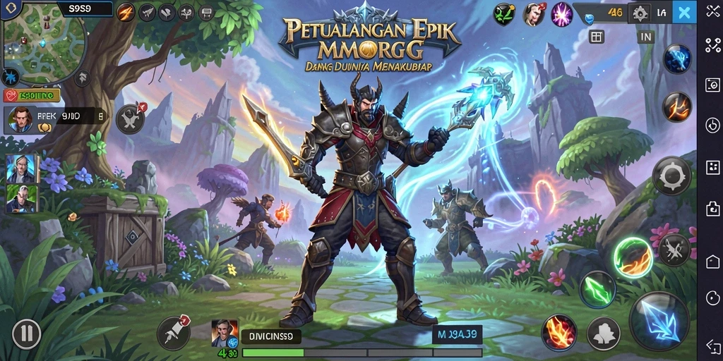 Tampilan gameplay S9S9 yang dinamis dan menakjubkan dalam pertempuran.