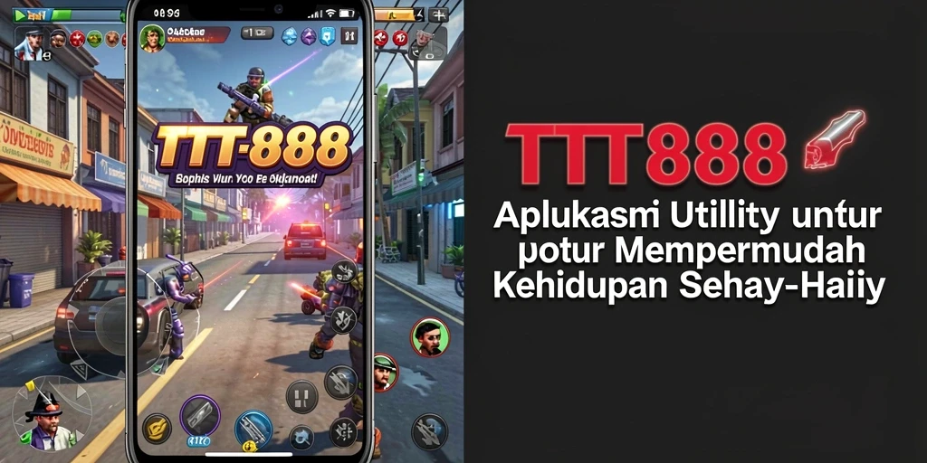 Tampilan aplikasi TTT888 dengan fitur-fitur Utility.