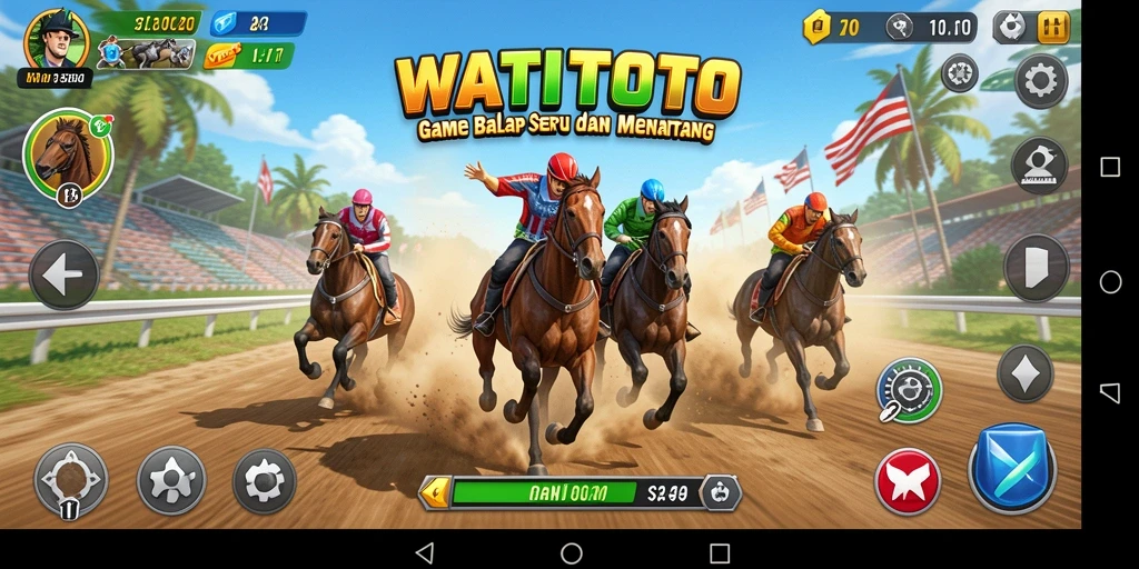 Screenshot menampilkan gameplay seru dari WATITOTO.
